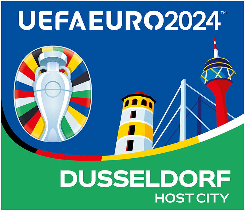 Logo van speelstad Düsseldorf